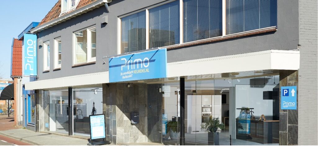 De showroom van Primo Keukens Almelo aan de Bornsestraat 22